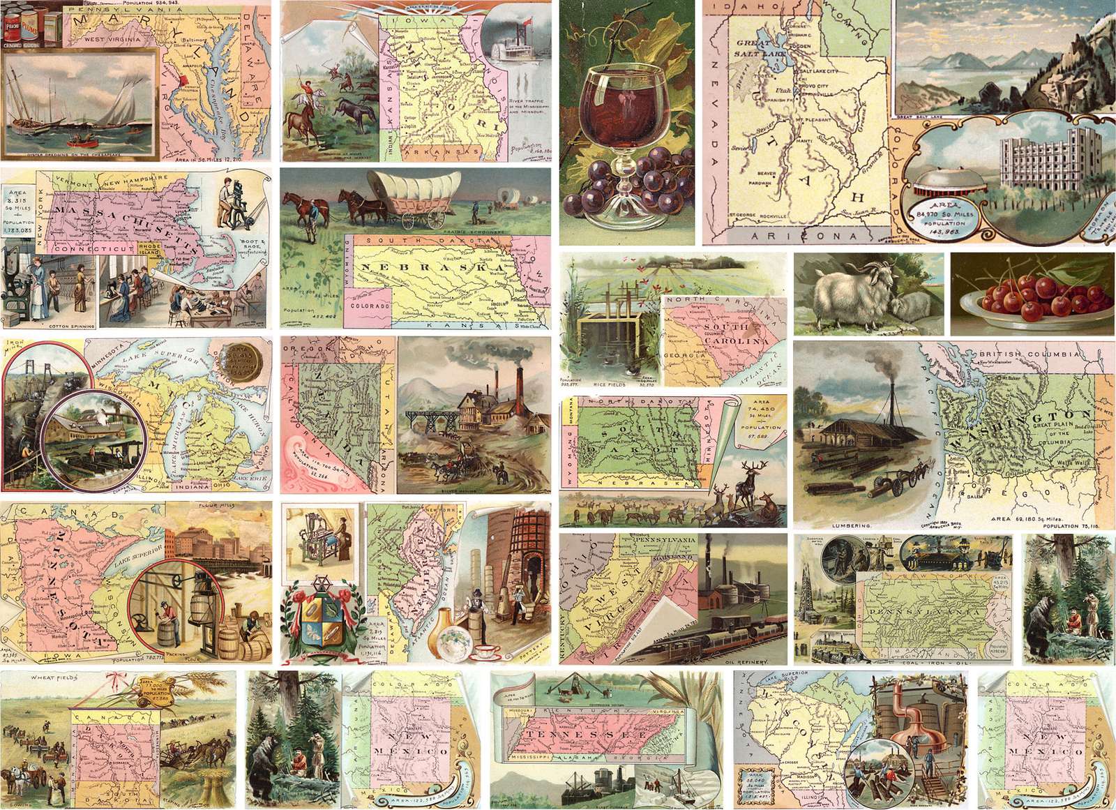 Arbuckle Bros. -1893- Industries américaines-2 puzzle en ligne