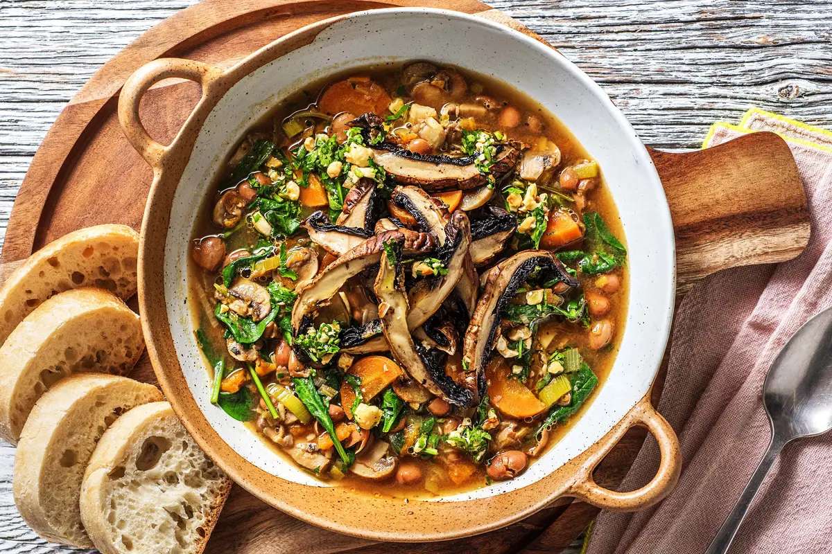Mushroom & Borlotti Bean Stew jigsaw puzzle online