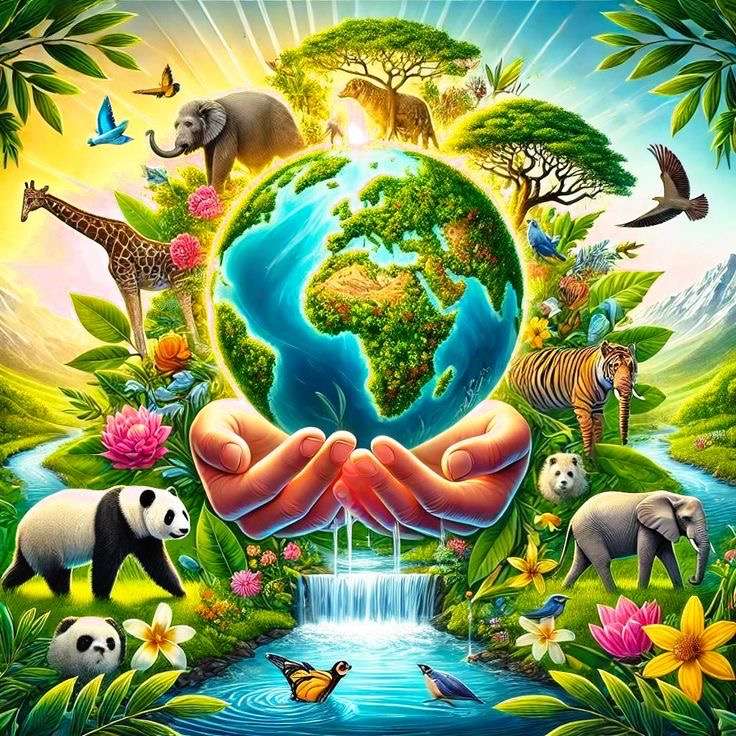 Kümmern wir uns um unseren Planeten Online-Puzzle