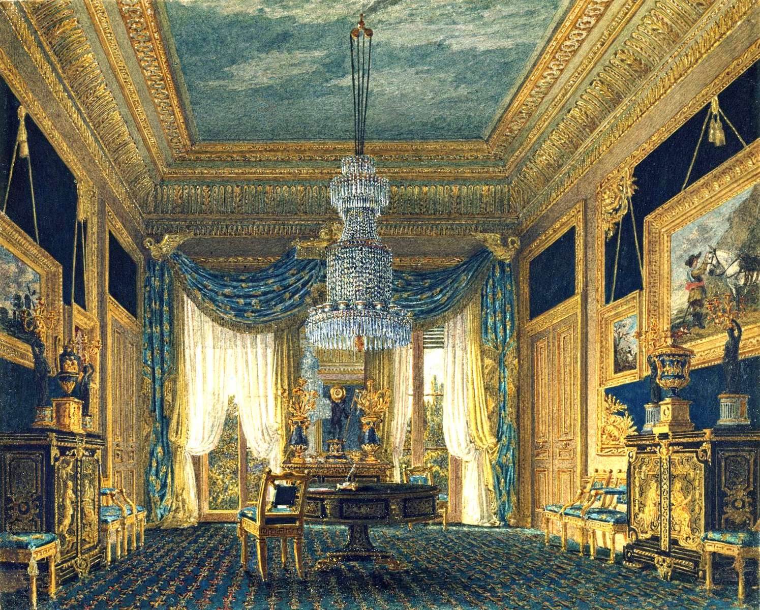 Wild C -1818- Blauer Samtschrank, Carlton House Puzzlespiel online