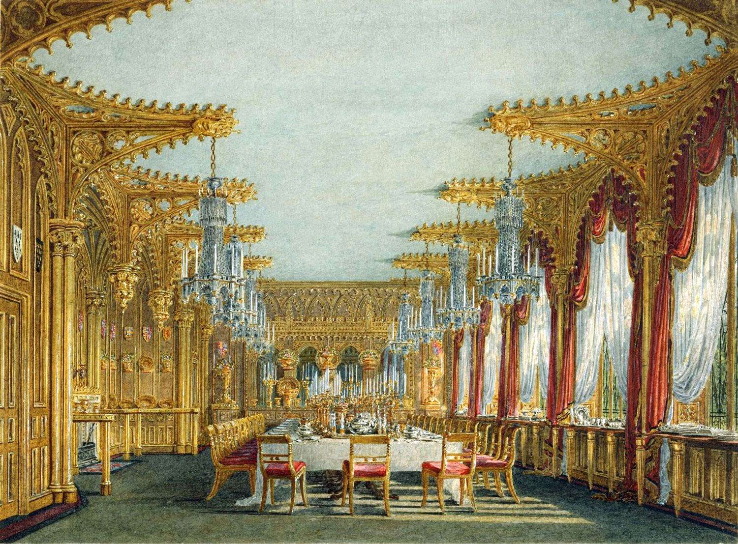 Wild C -1819- Goth. Dining Room, Carlton House Online-Puzzle