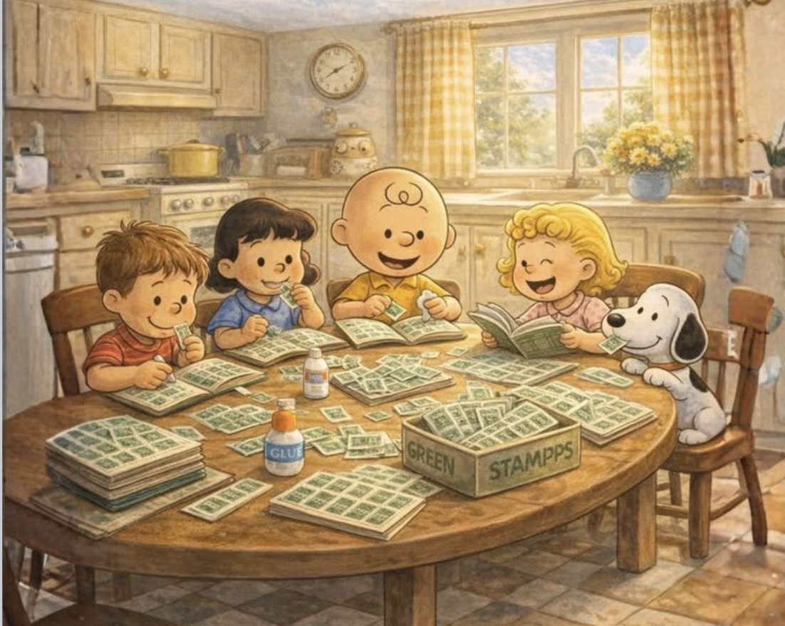 Recuerde pegar sellos verdes en libritos. rompecabezas en línea