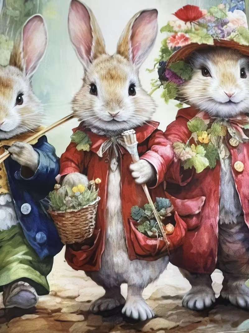 el viaje de los conejitos al jardín rompecabezas en línea