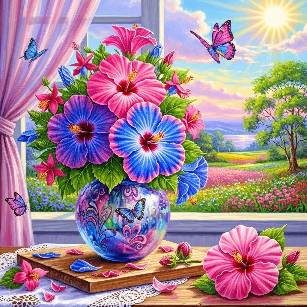 FIORI IN UN BELLO VASO puzzle online