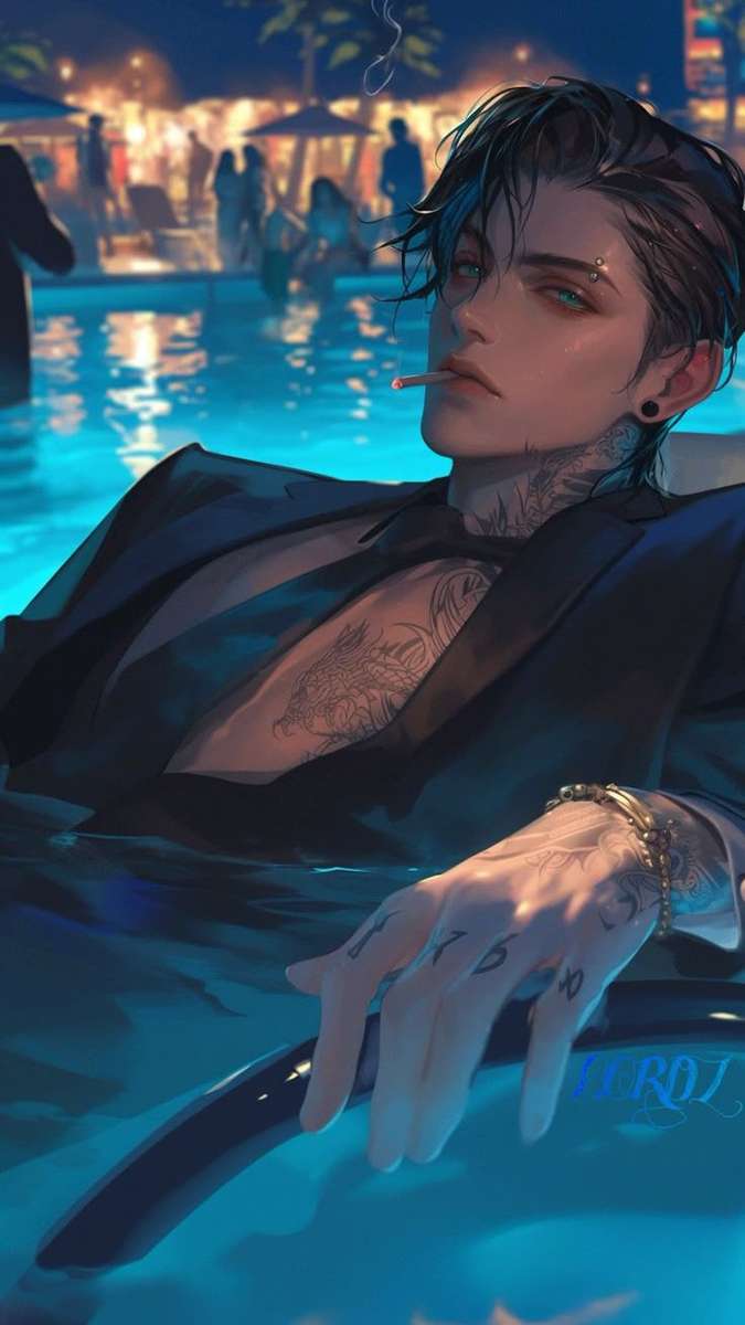 Anime pojkvän Pussel online