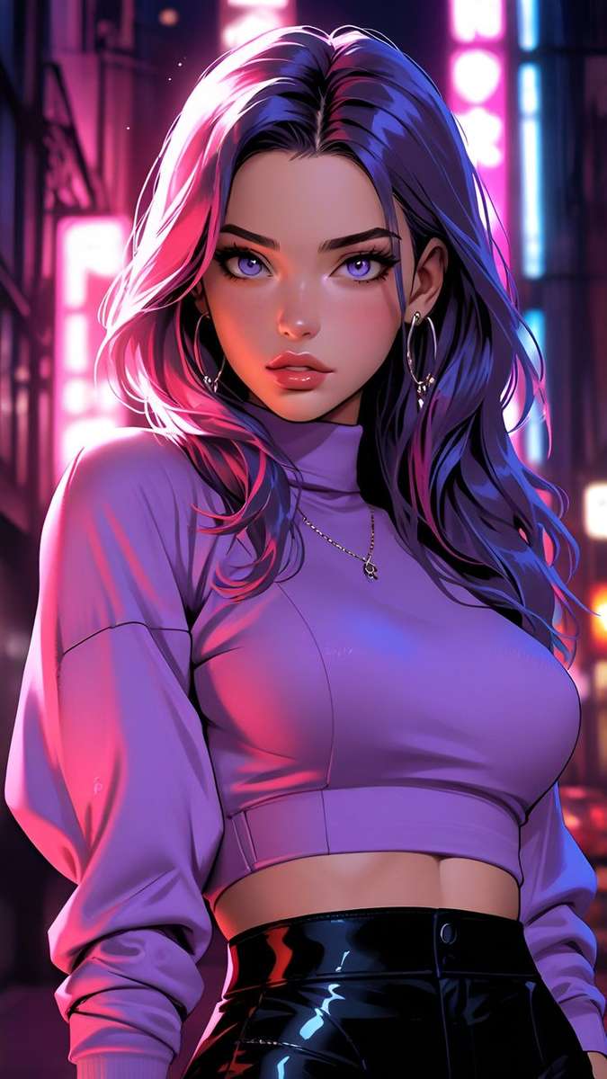 Anime Girl Pussel online