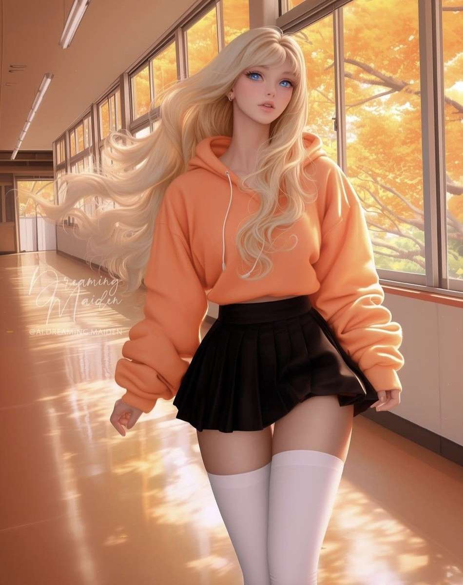 Anime Girl pussel på nätet