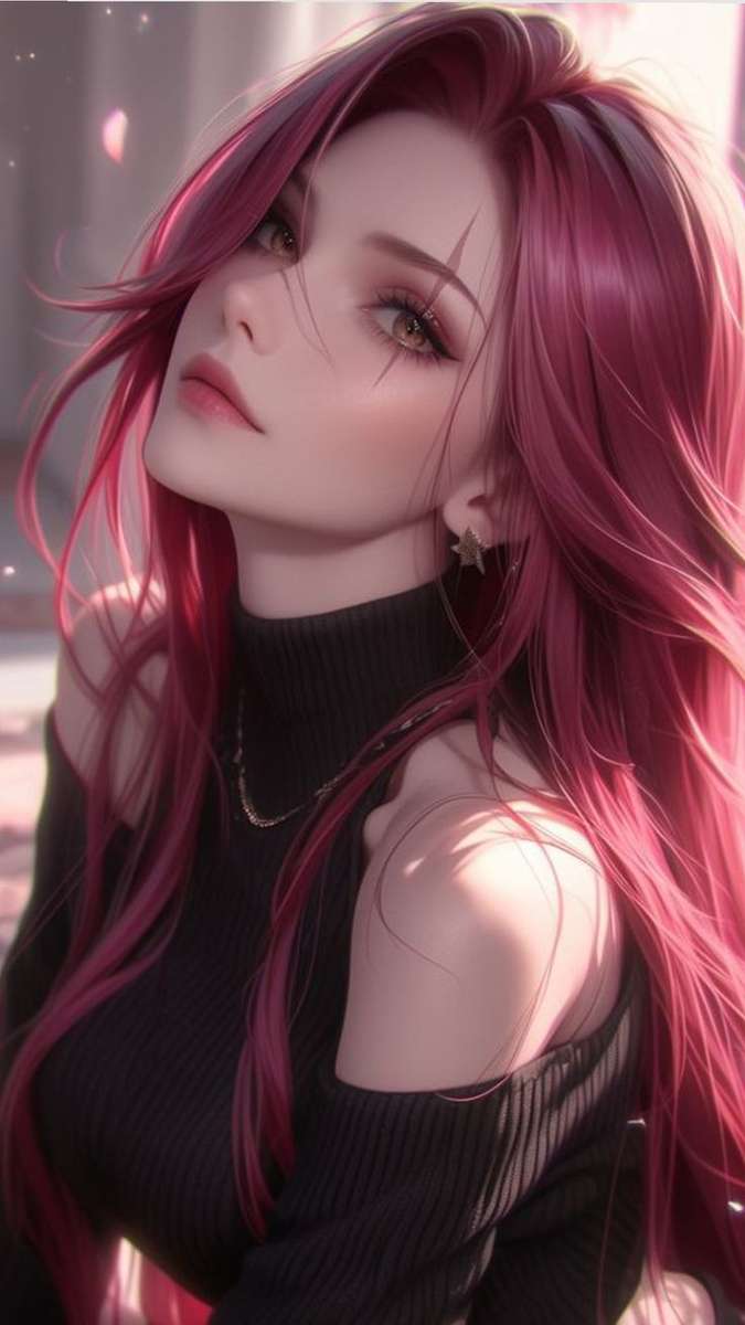 Anime Girl pussel på nätet