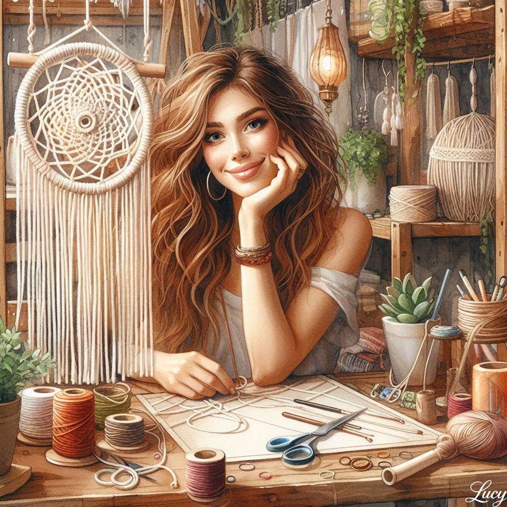 Cozy bohemian craft studio jigsaw puzzle online