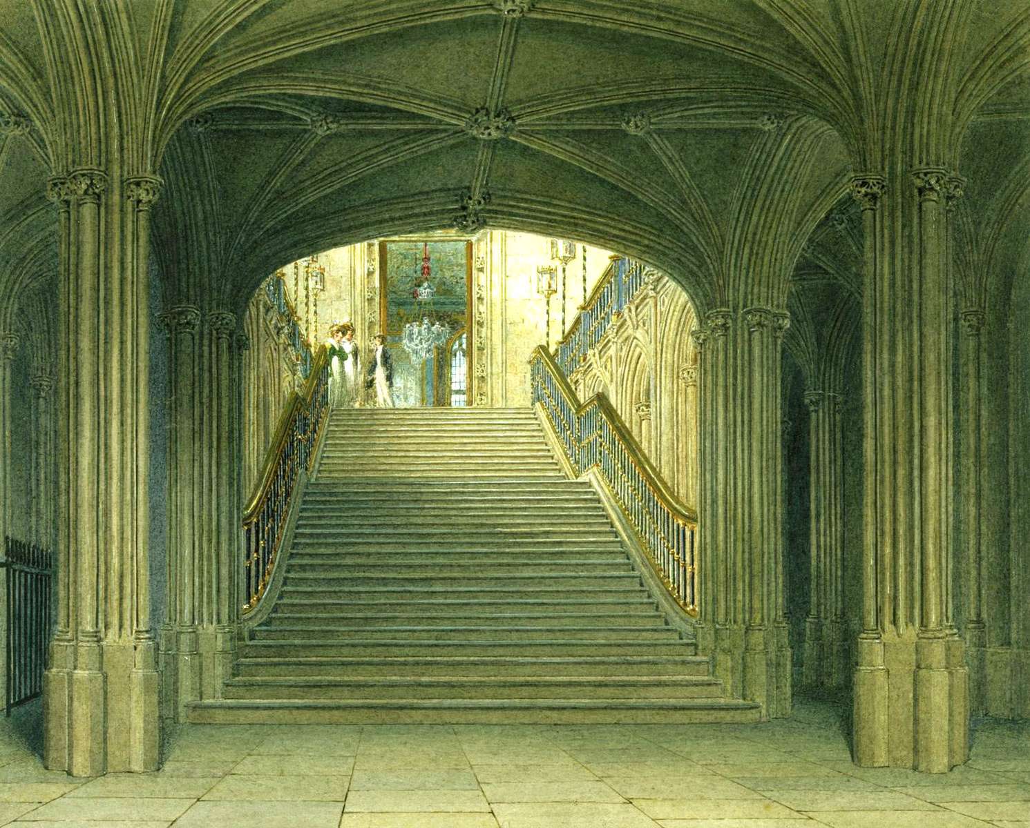 Wild C-1818- Staircase, Windsor Castle jigsaw puzzle online