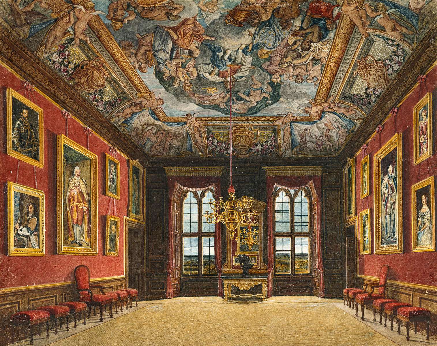 Wild C -1816- Dawna sypialnia królewska, Windsor puzzle online