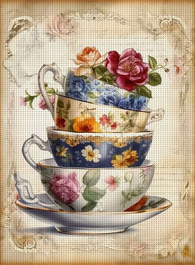 tazze di porcellana puzzle online