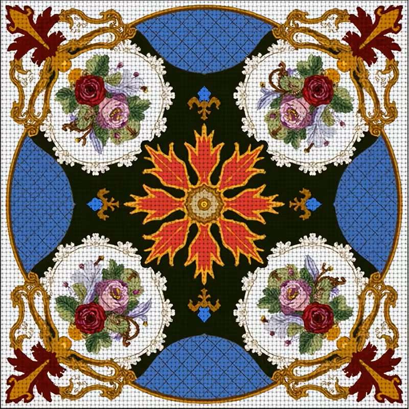 Modello floreale decorativo puzzle online