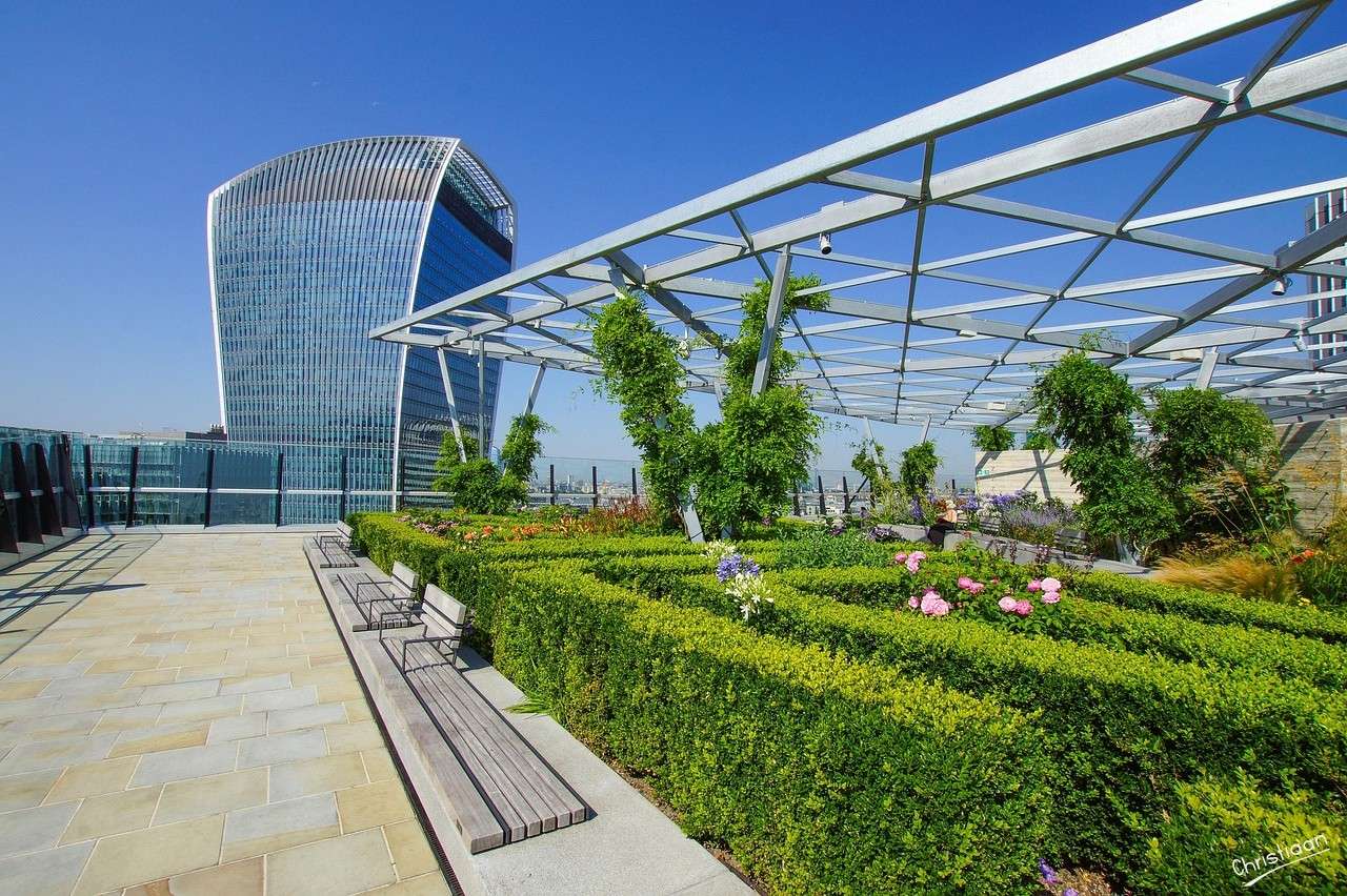 London, City, On the roof. jigsaw puzzle online