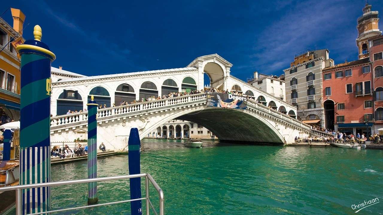Olaszország, Velence, Rialto híd. kirakós online