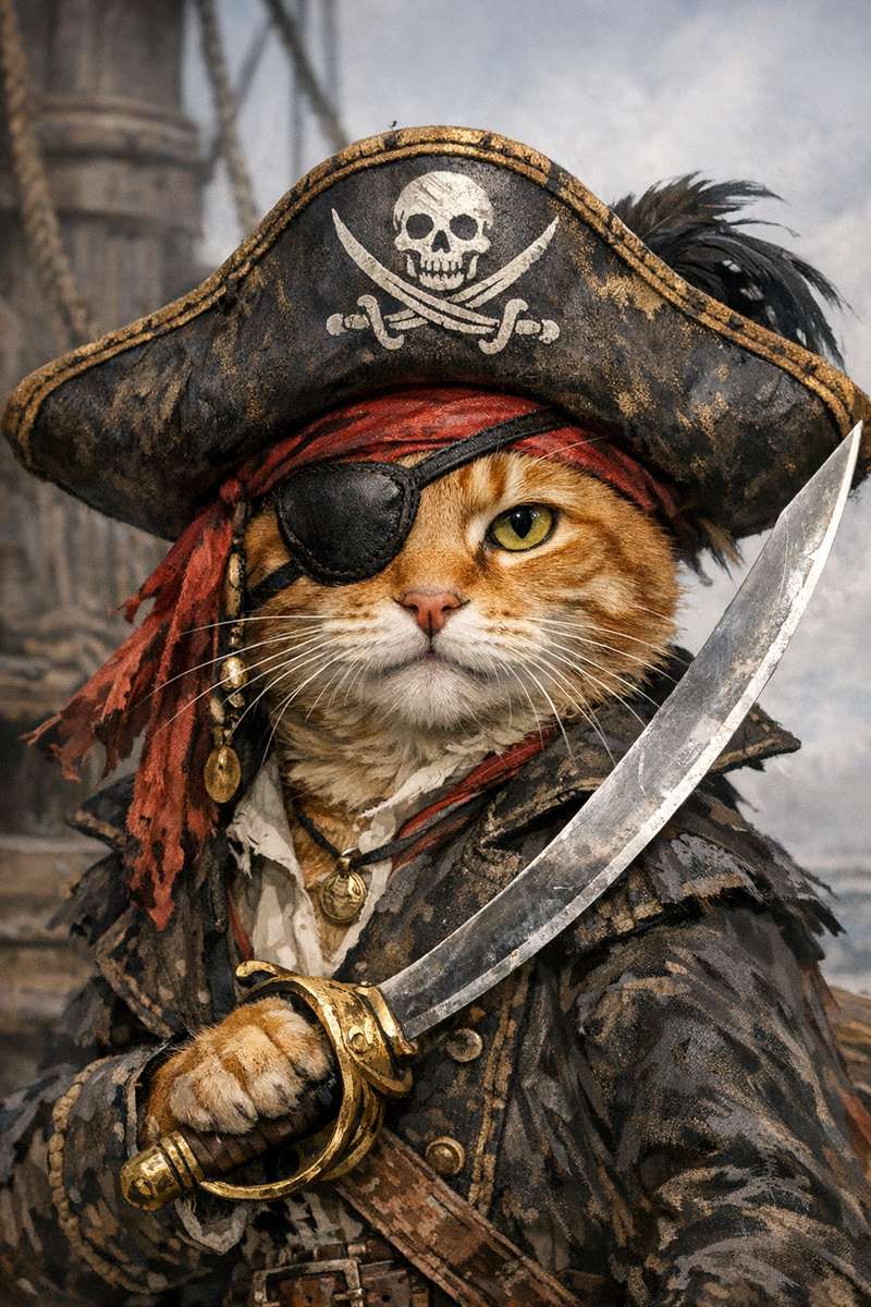 Piratenkatze Puzzlespiel online