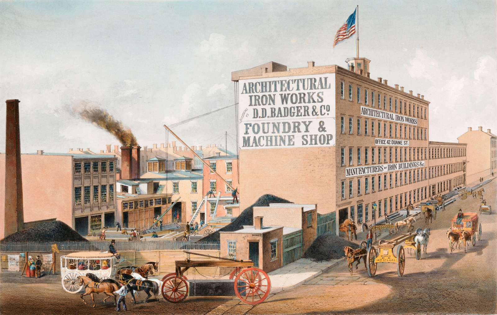 Anonymous - Architectural Iron Works, East River online puzzle
