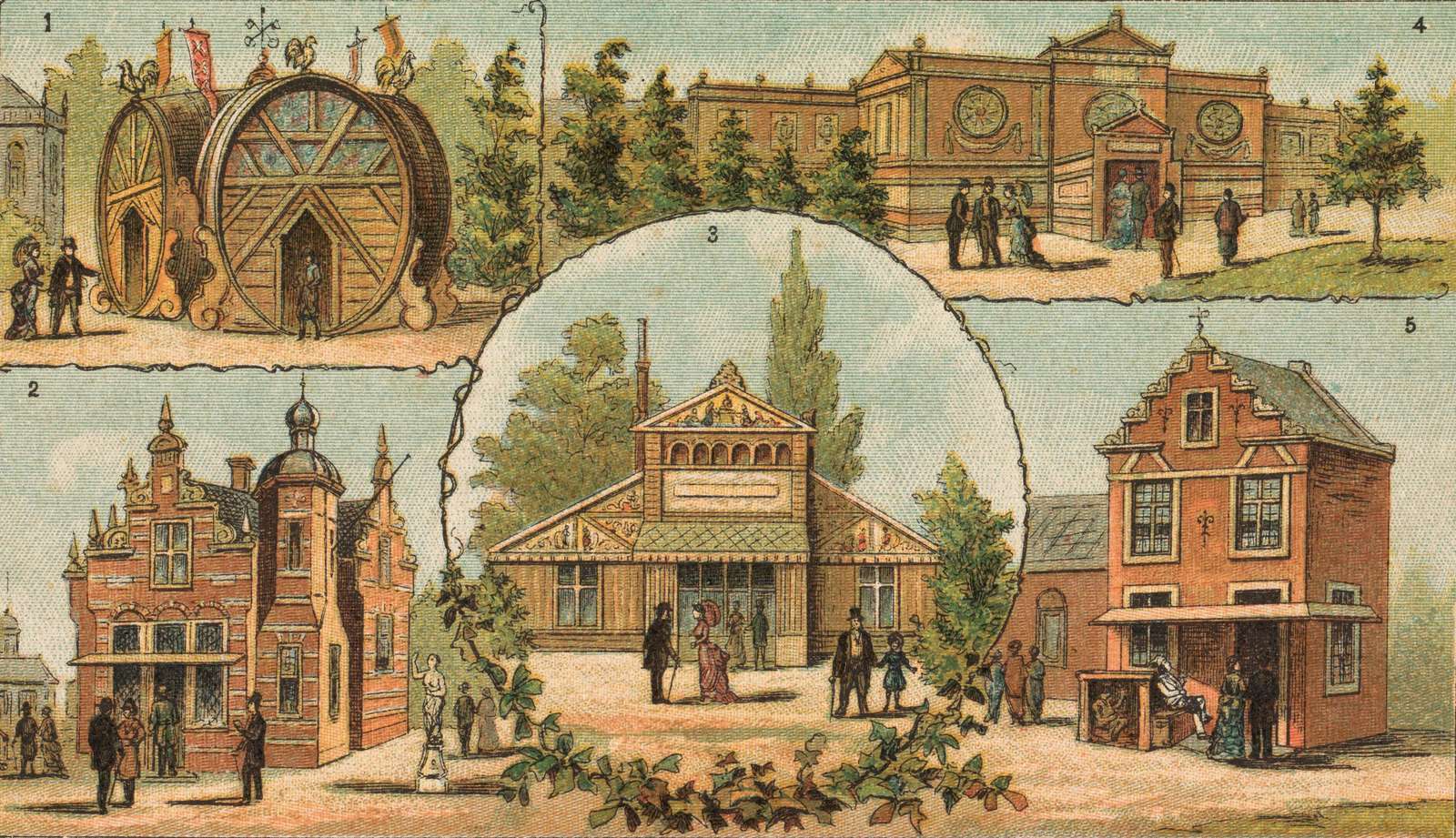 Anonymous -1883- Pavilions, World Exhibition Amsterdam online puzzle