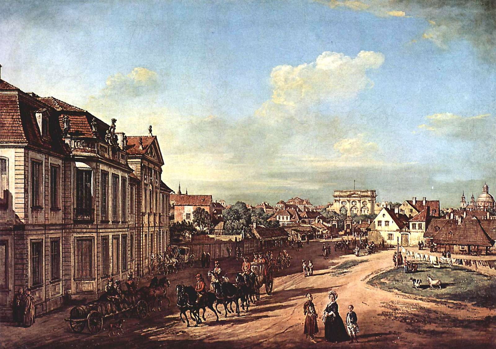 Canaletto -1779- View of Lubomirski Castle online puzzle