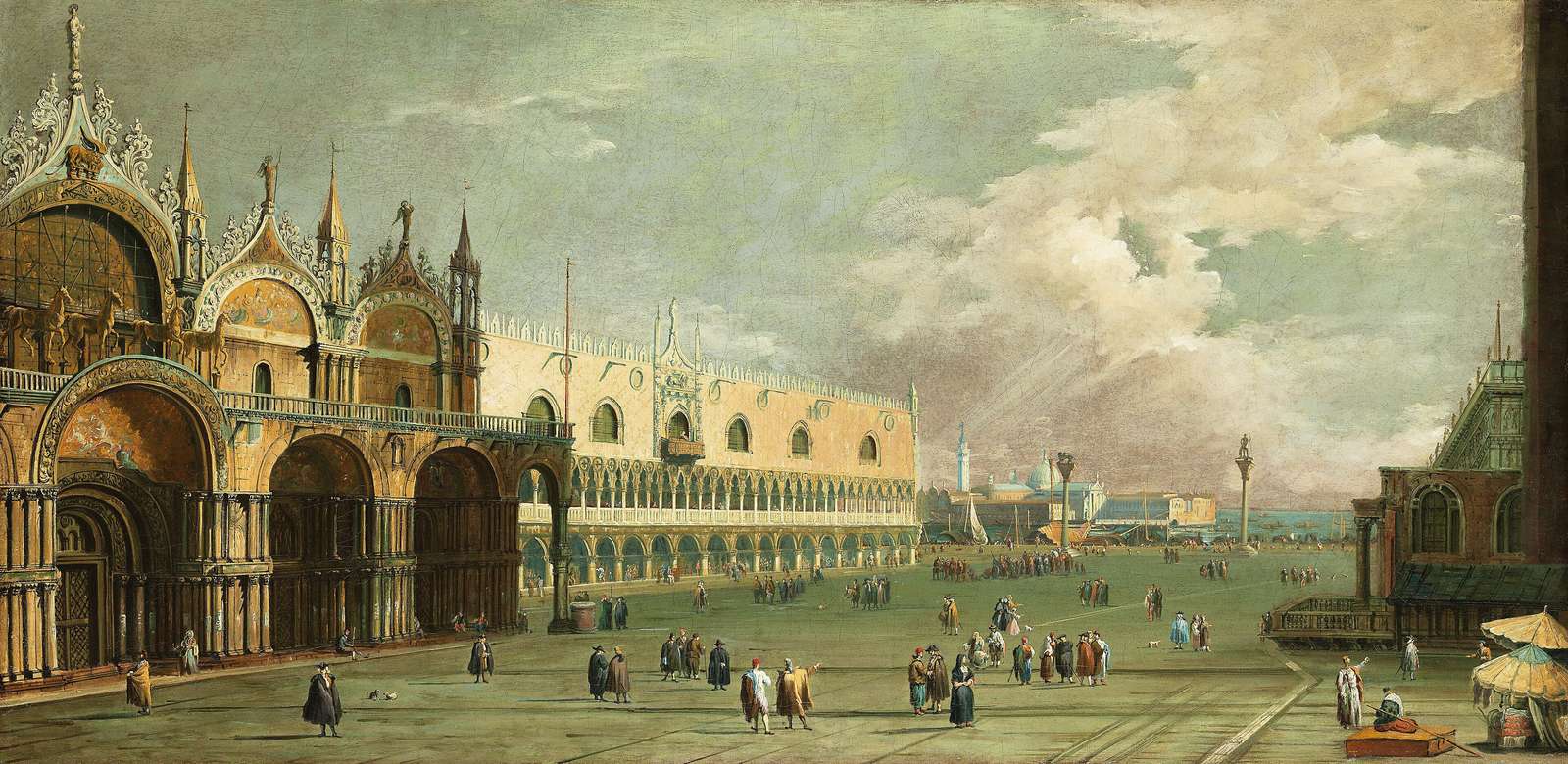 Canaletto -ca1730- Piazzetta San Marco, Venice jigsaw puzzle online