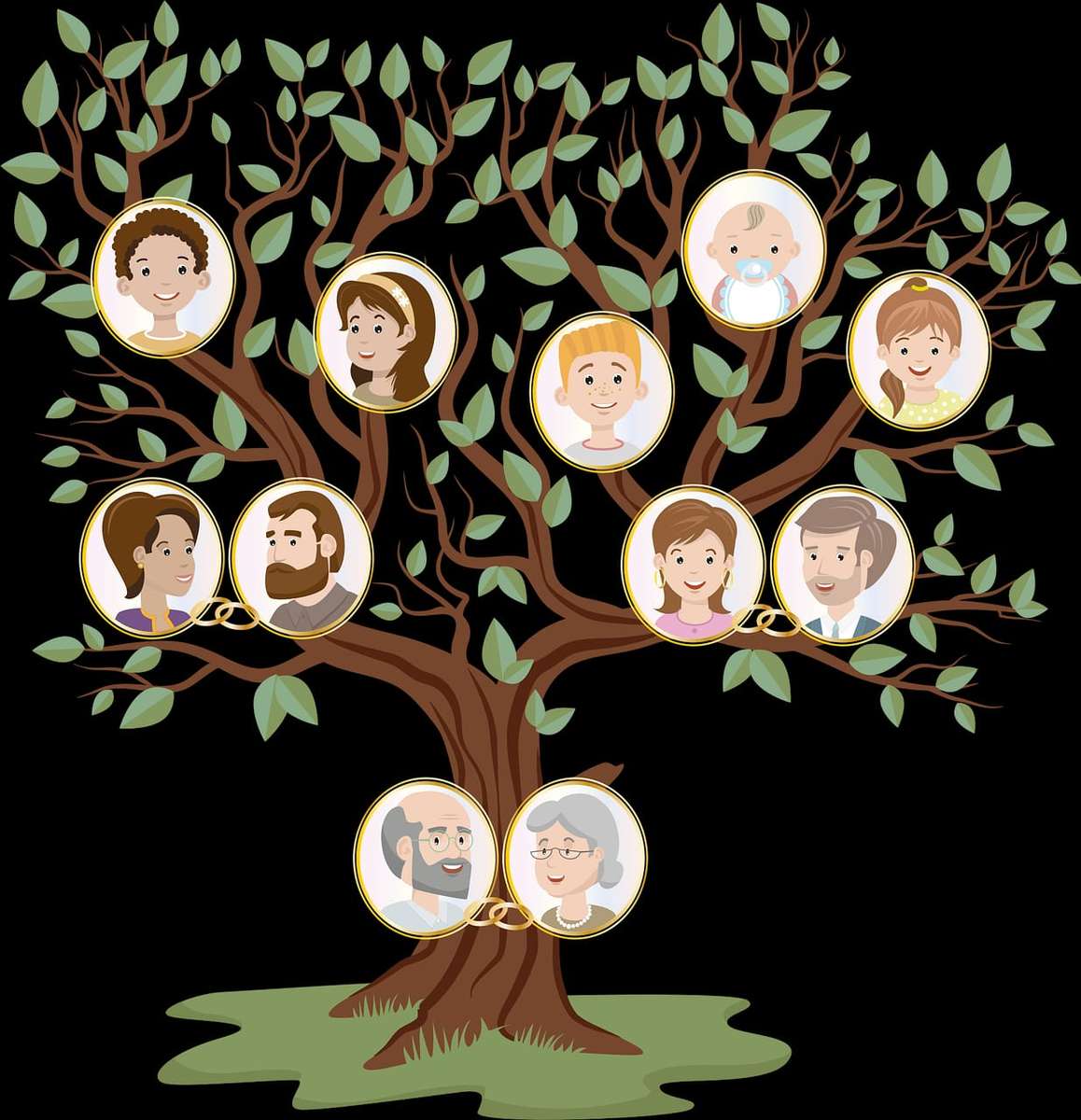 Family tree puzzle jigsaw puzzle online