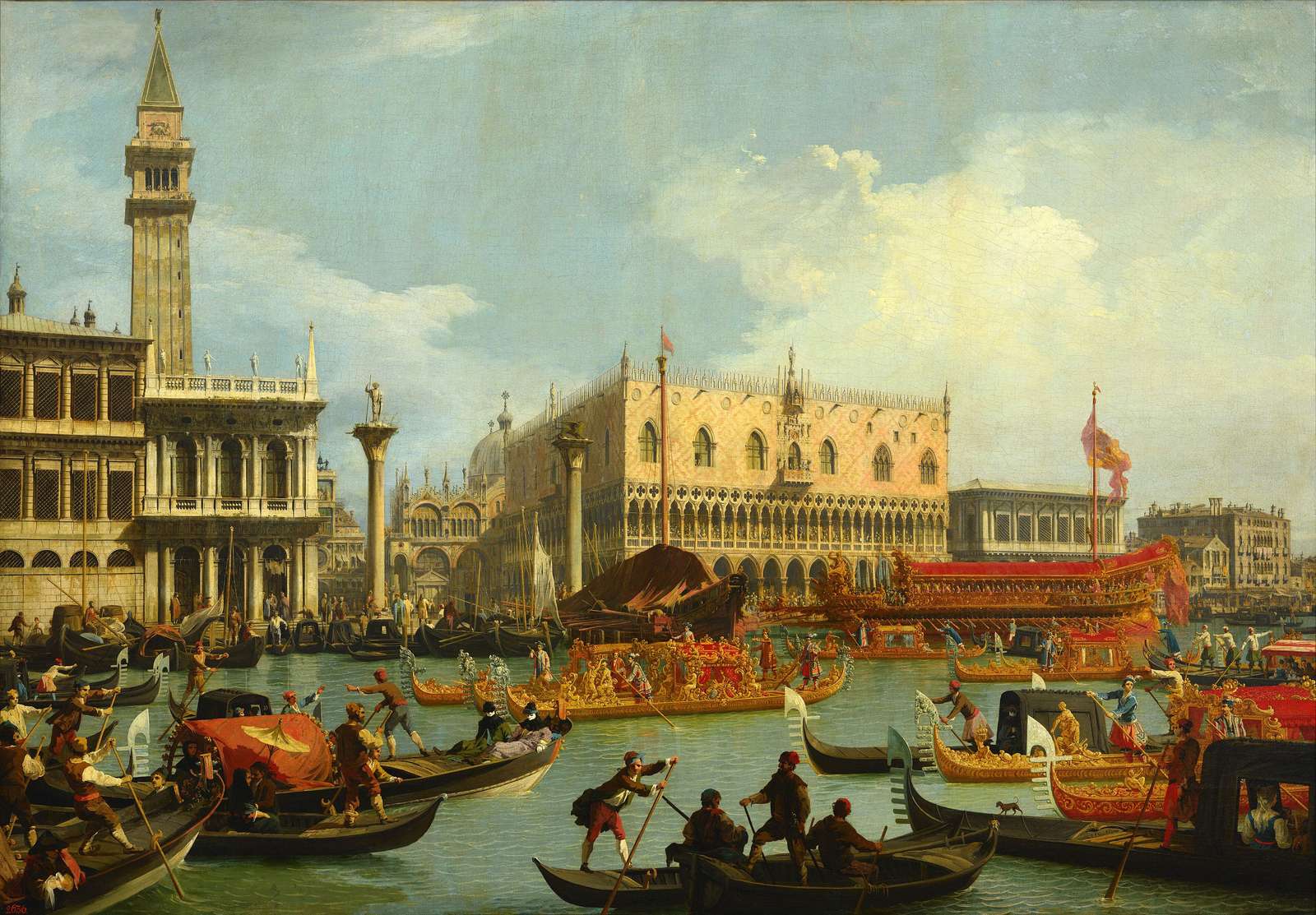 Canaletto -1728- Pier at the Palazzo Ducale jigsaw puzzle online