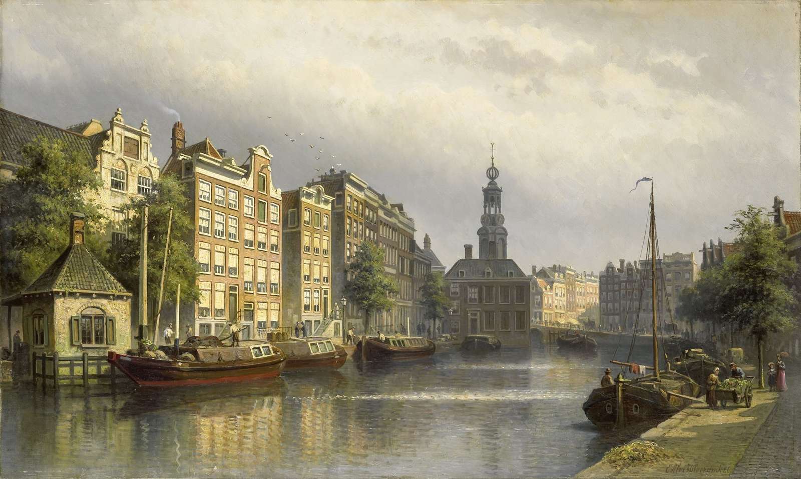 Hilverdink EA -1885- View of Amsterdam jigsaw puzzle online