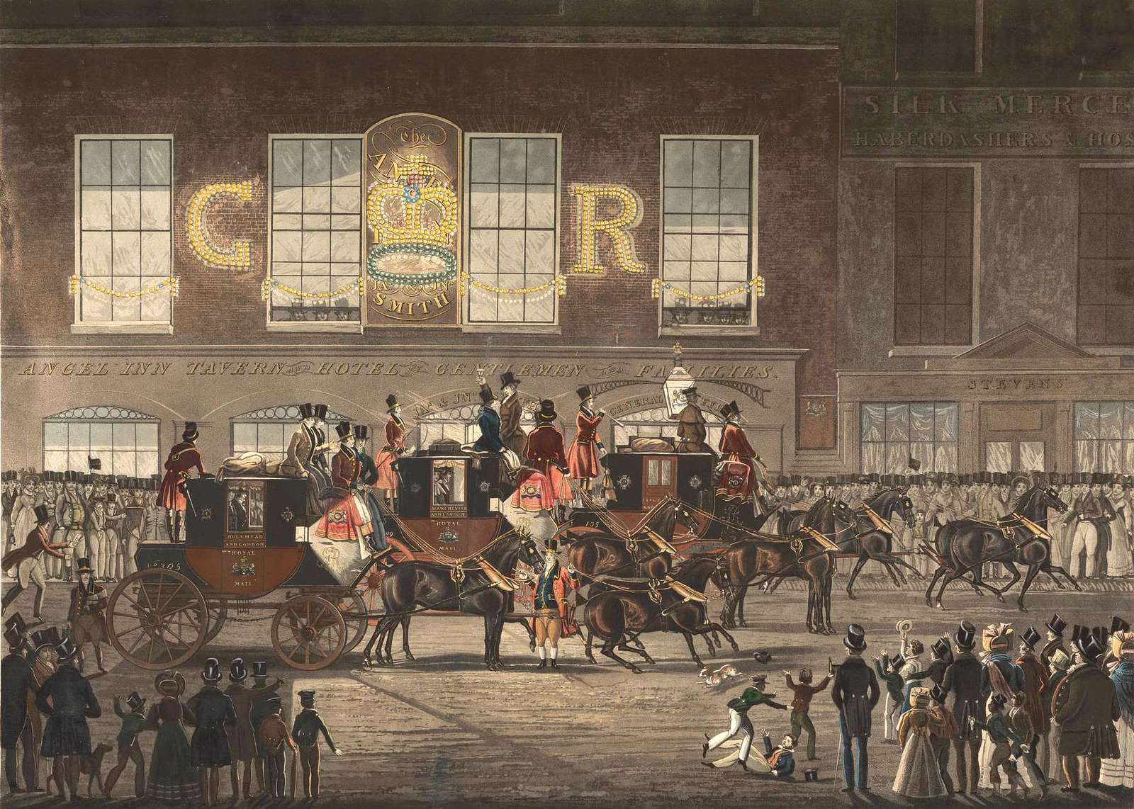 Reeve R-1828- Royal Post office at the Angel Inn, Islington online puzzle