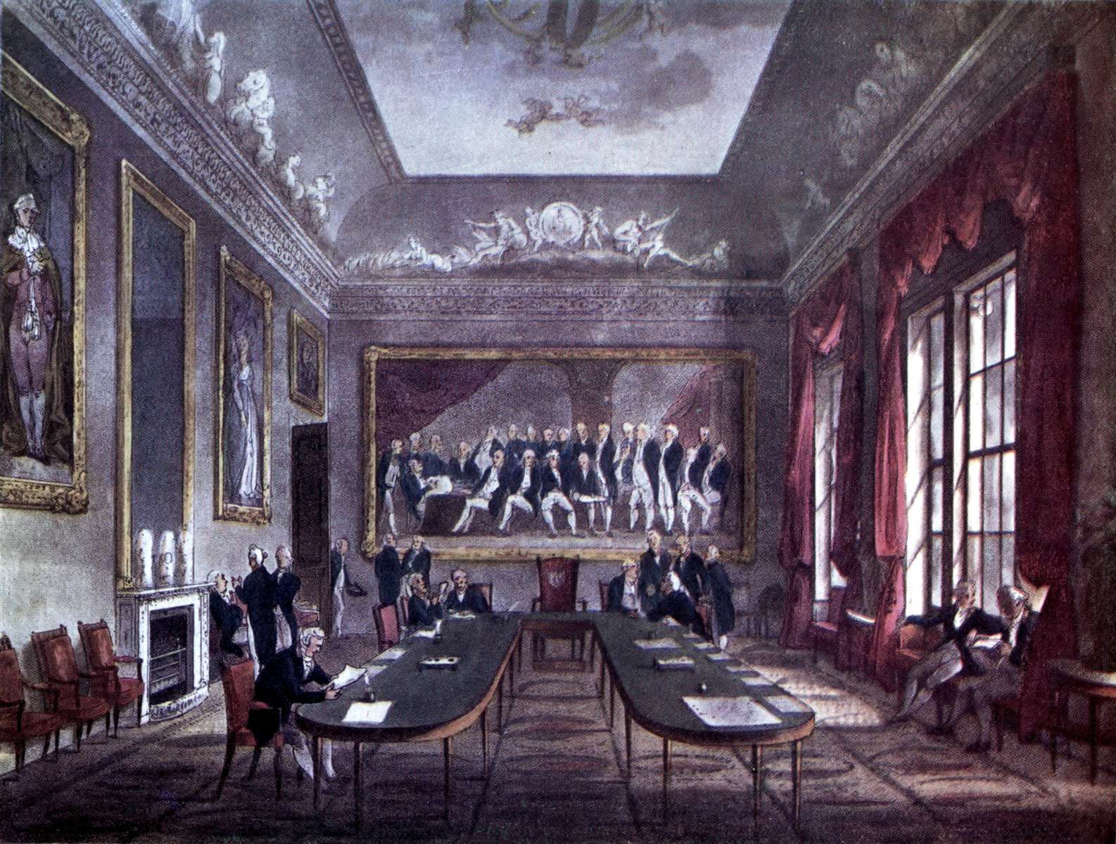 Rowlandson T -1810- Trinity House, London jigsaw puzzle online