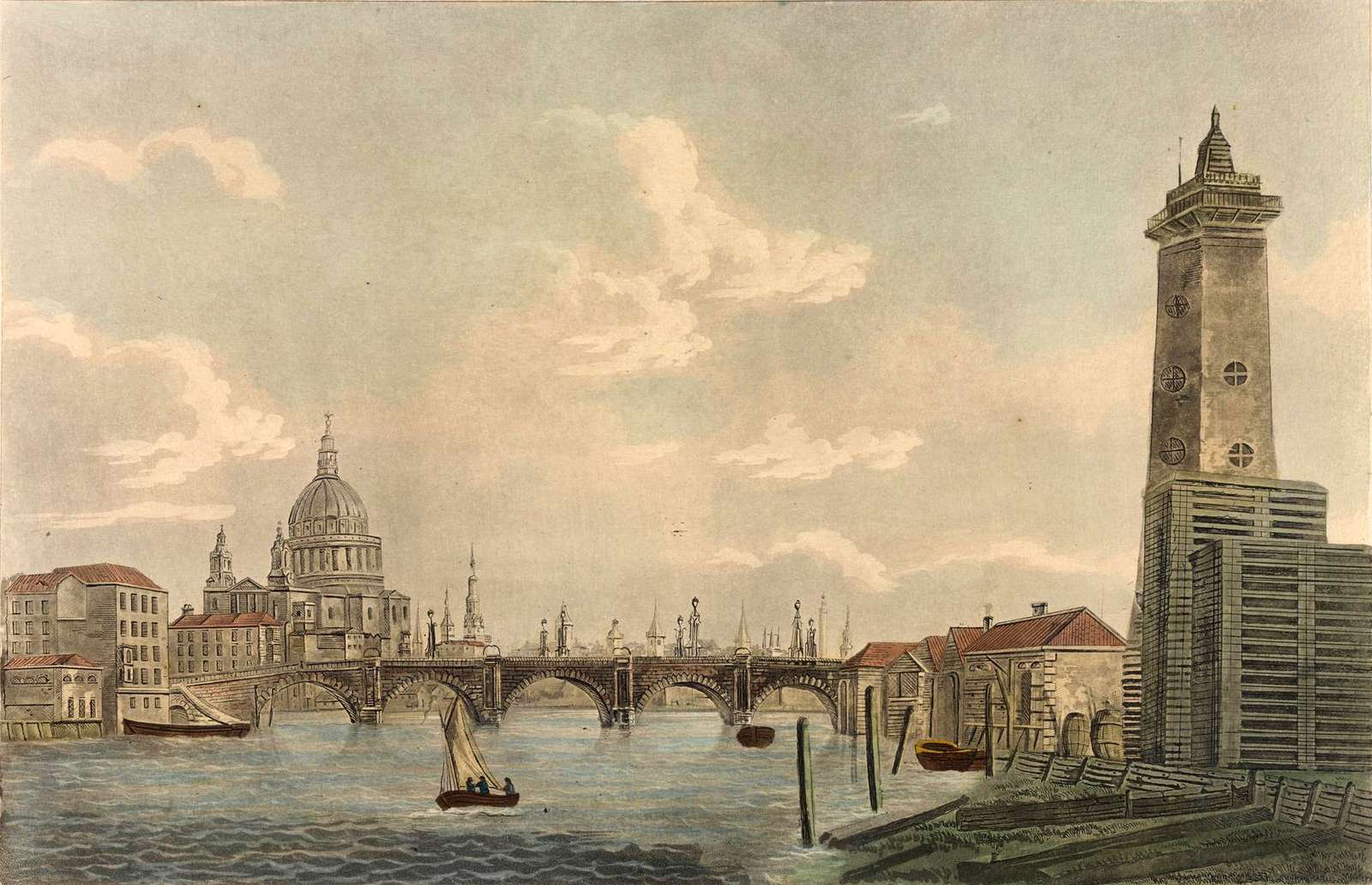 Sutherland T-1803- Blackfriars Bridge and St Paul online puzzle