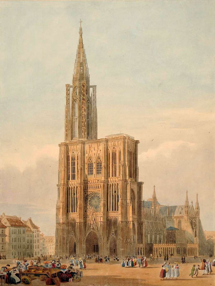 Wild C -1830- Strasbourg Cathedral jigsaw puzzle online
