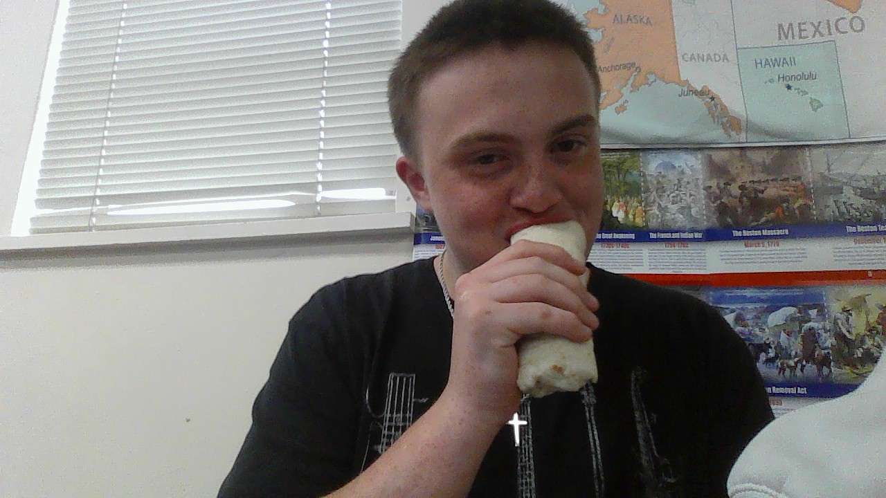 sigma boy eating a burrito online puzzle