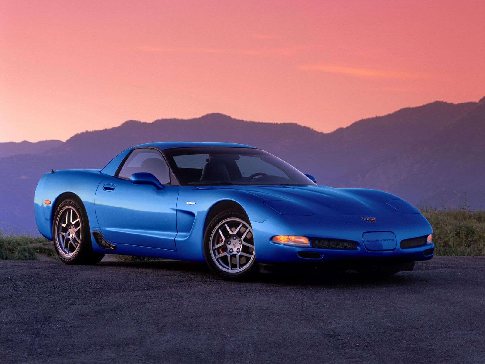 Chevrolet Corvette C5 Z06 blu puzzle online