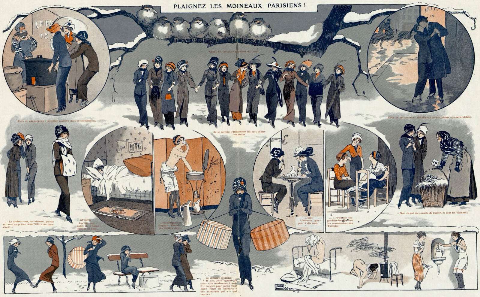 Léonnec G -1911- It's winter jigsaw puzzle online