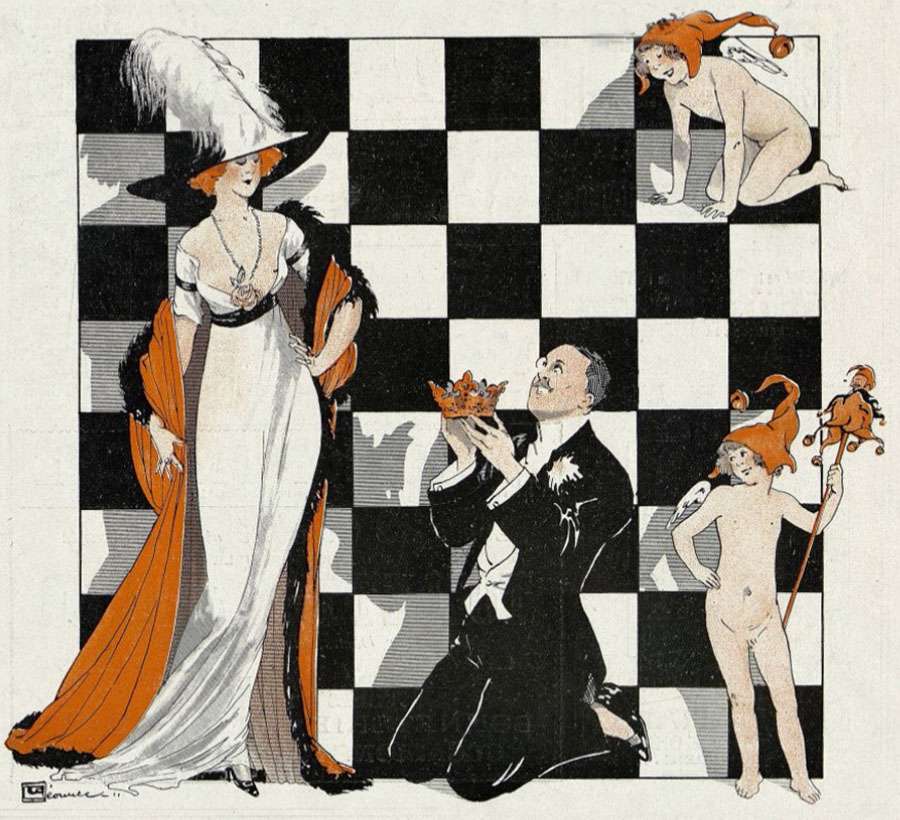 Léonnec G -1911- Checkmate jigsaw puzzle online