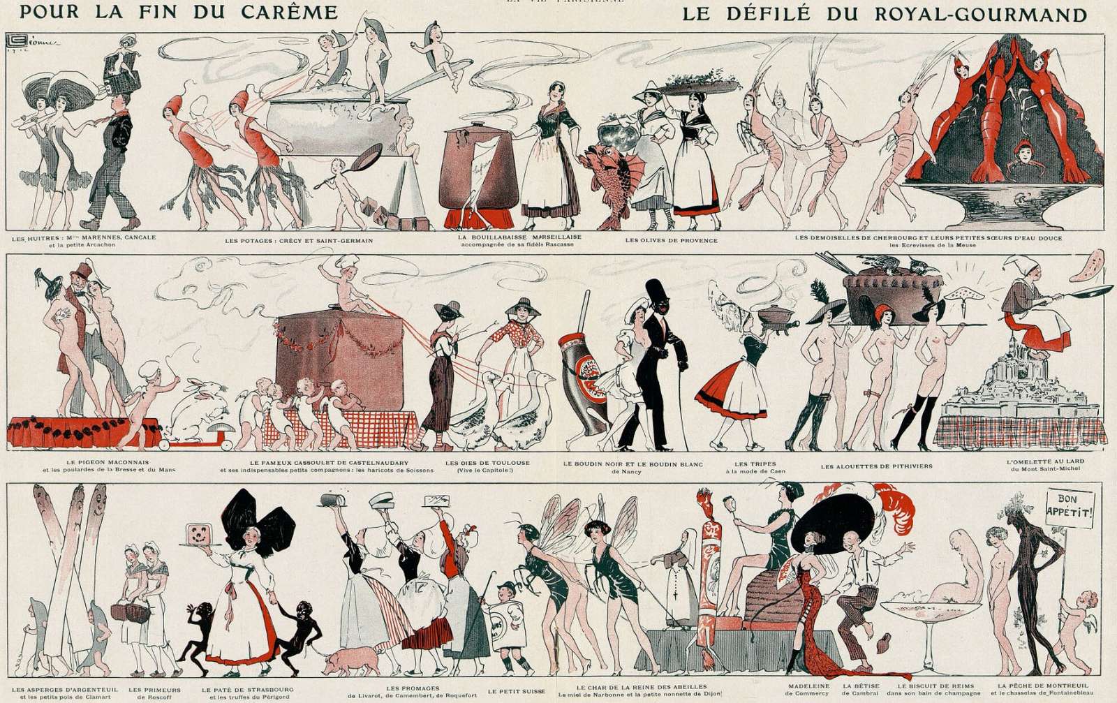 Léonnec G -1912- End of Lent jigsaw puzzle online
