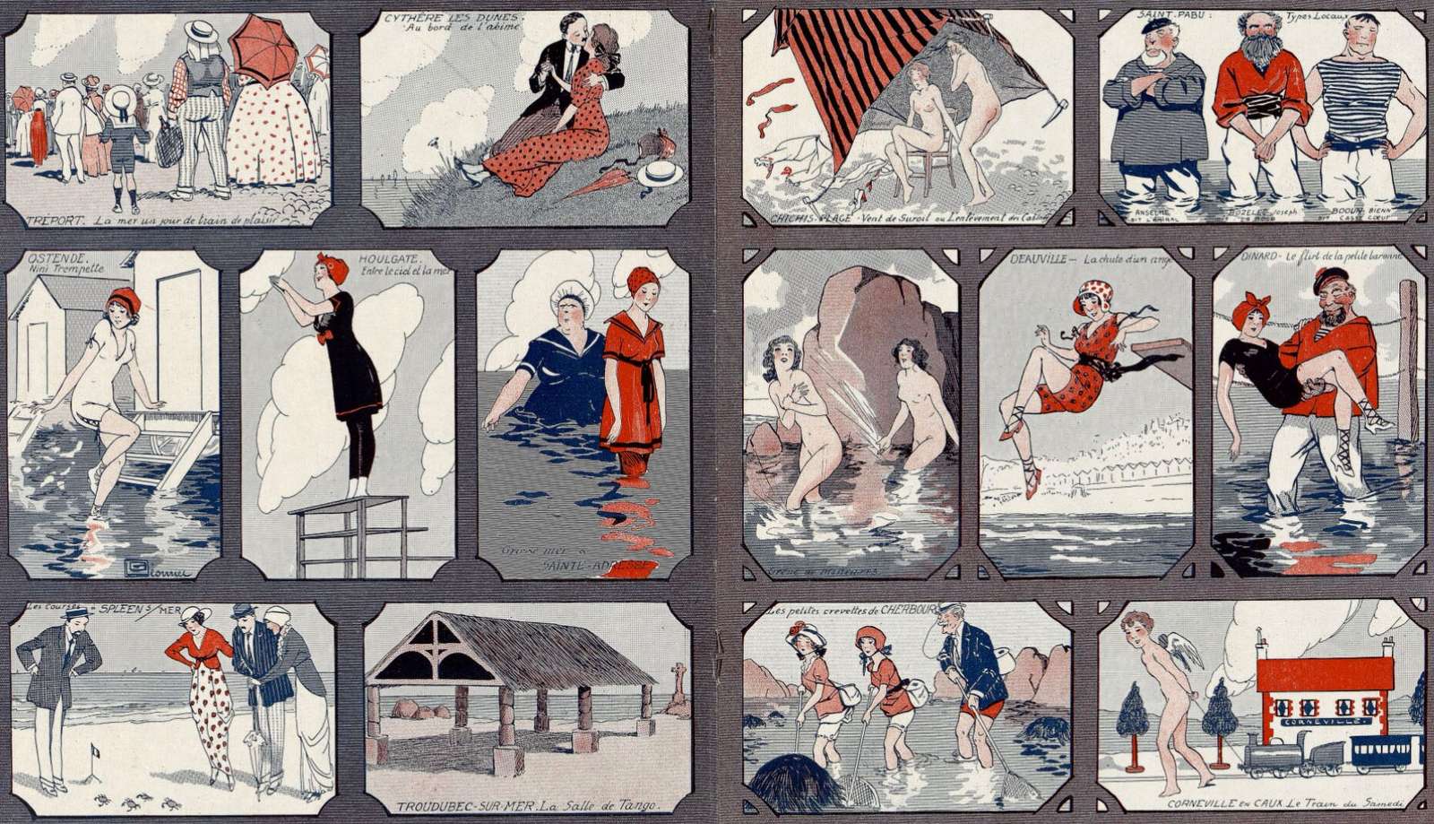 Léonnec G -1913- Beach scenes jigsaw puzzle online