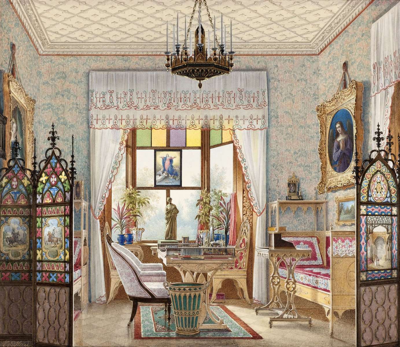Hau E -1855- Empress's living room, cottage palace online puzzle