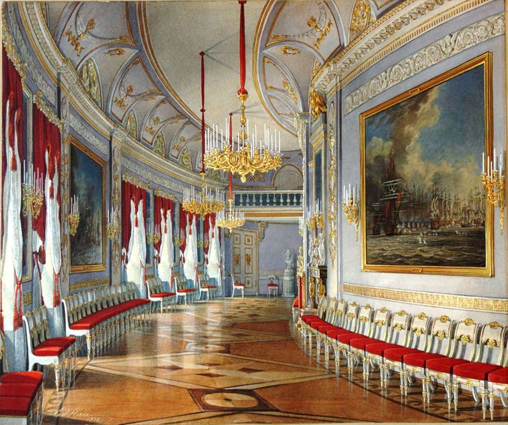 Hau E -1857- Chesma Gallery in the Gatchina Palace jigsaw puzzle online