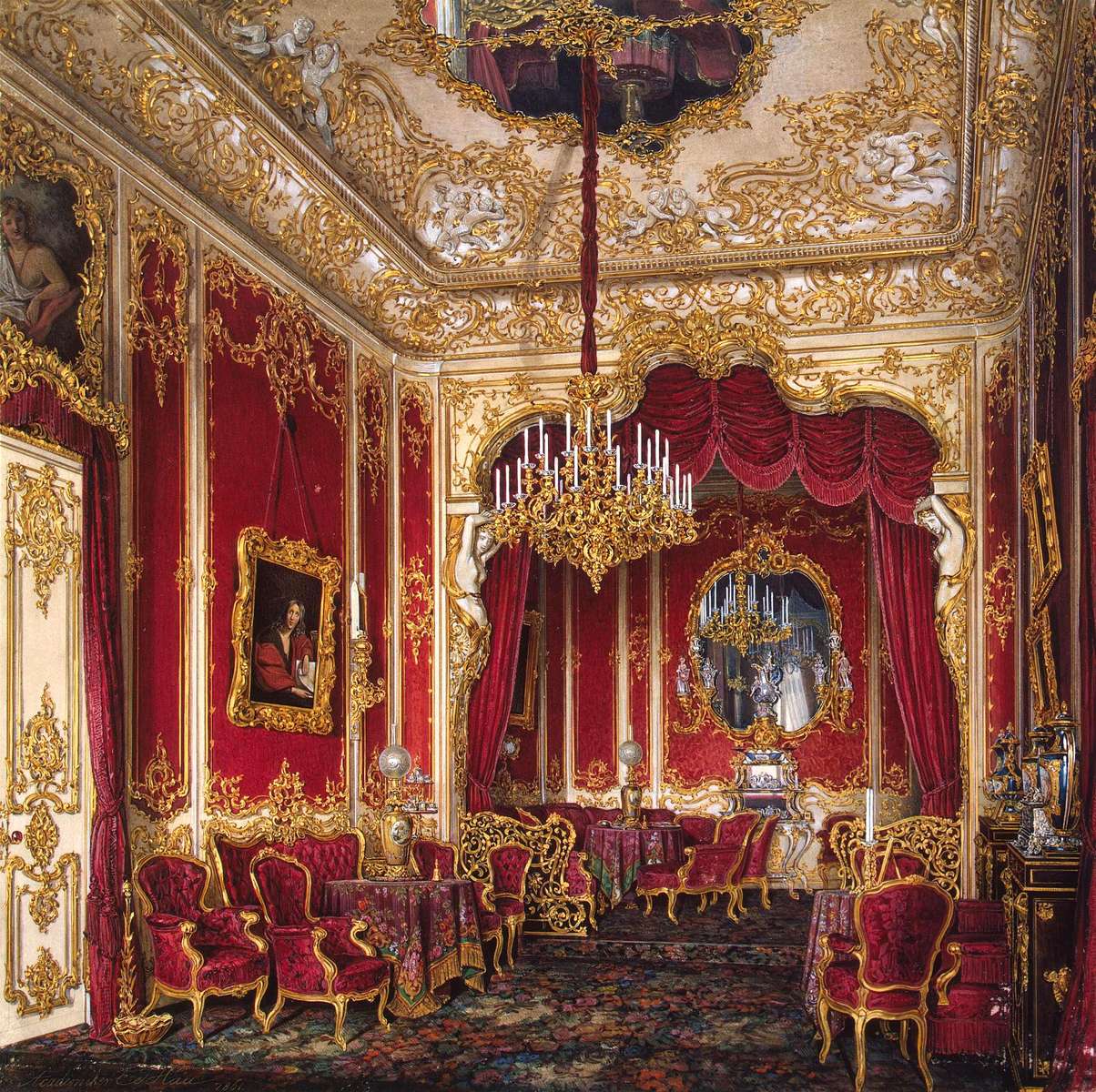 Hau E -1861- Boudoir of the Tsarina, Winter Palace jigsaw puzzle online