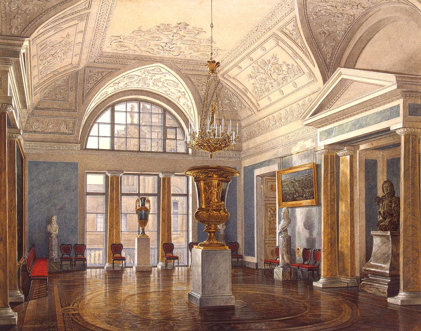 Hau E -1862- Apollo Hall, Winter Palace Petersburg jigsaw puzzle online
