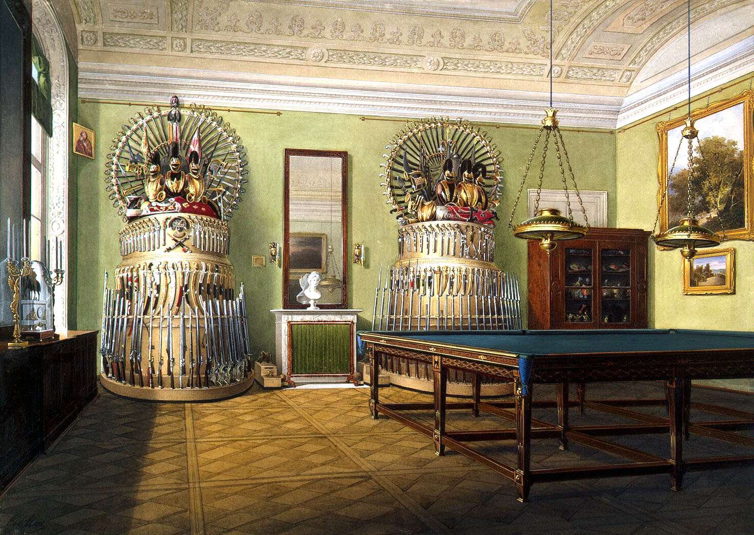 Hau E -1862- Billiard room, Winter Palace Petersburg online puzzle