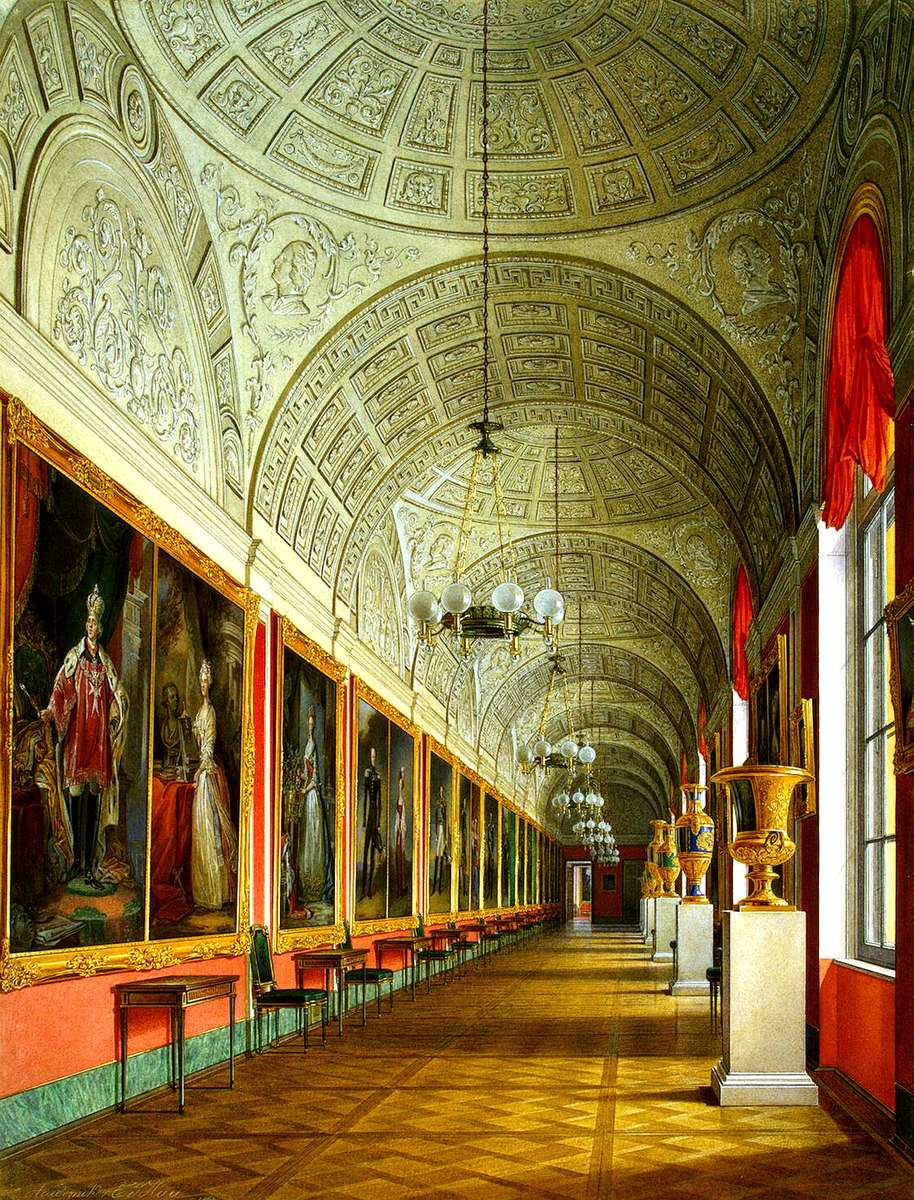 Hau E -1865- Romanoff Gallery, Small Hermitage online puzzle