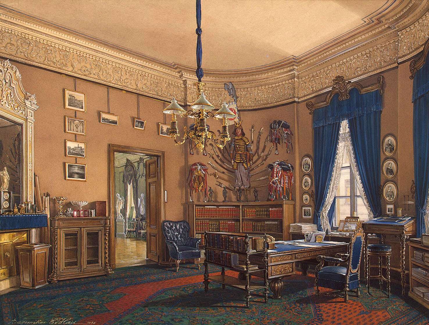 Hau E -1865- Salle d'étude, Petit Ermitage puzzle en ligne