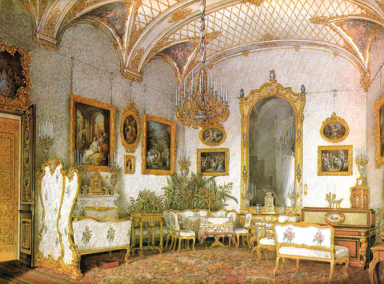 Hau E -1871- White Drawing Room, Winter Palace jigsaw puzzle online