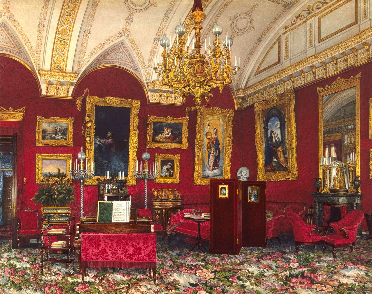 Ukhtomsky K -1858- work room d. Princess online puzzle