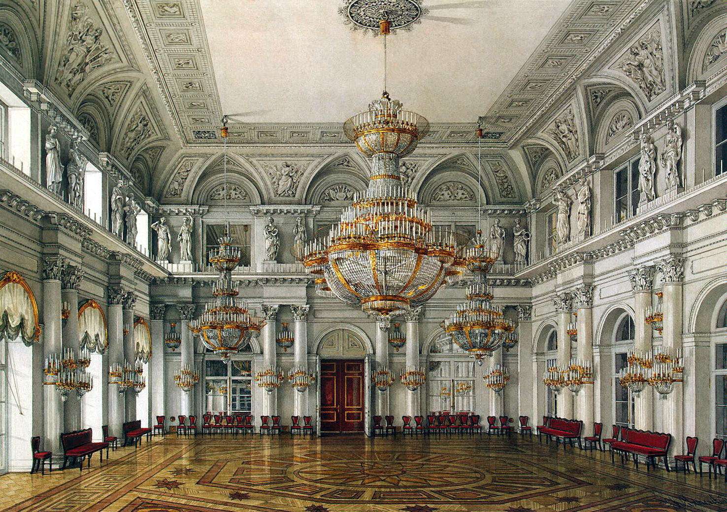Ukhtomsky K -1861- Concert Hall, Winter Palace jigsaw puzzle online