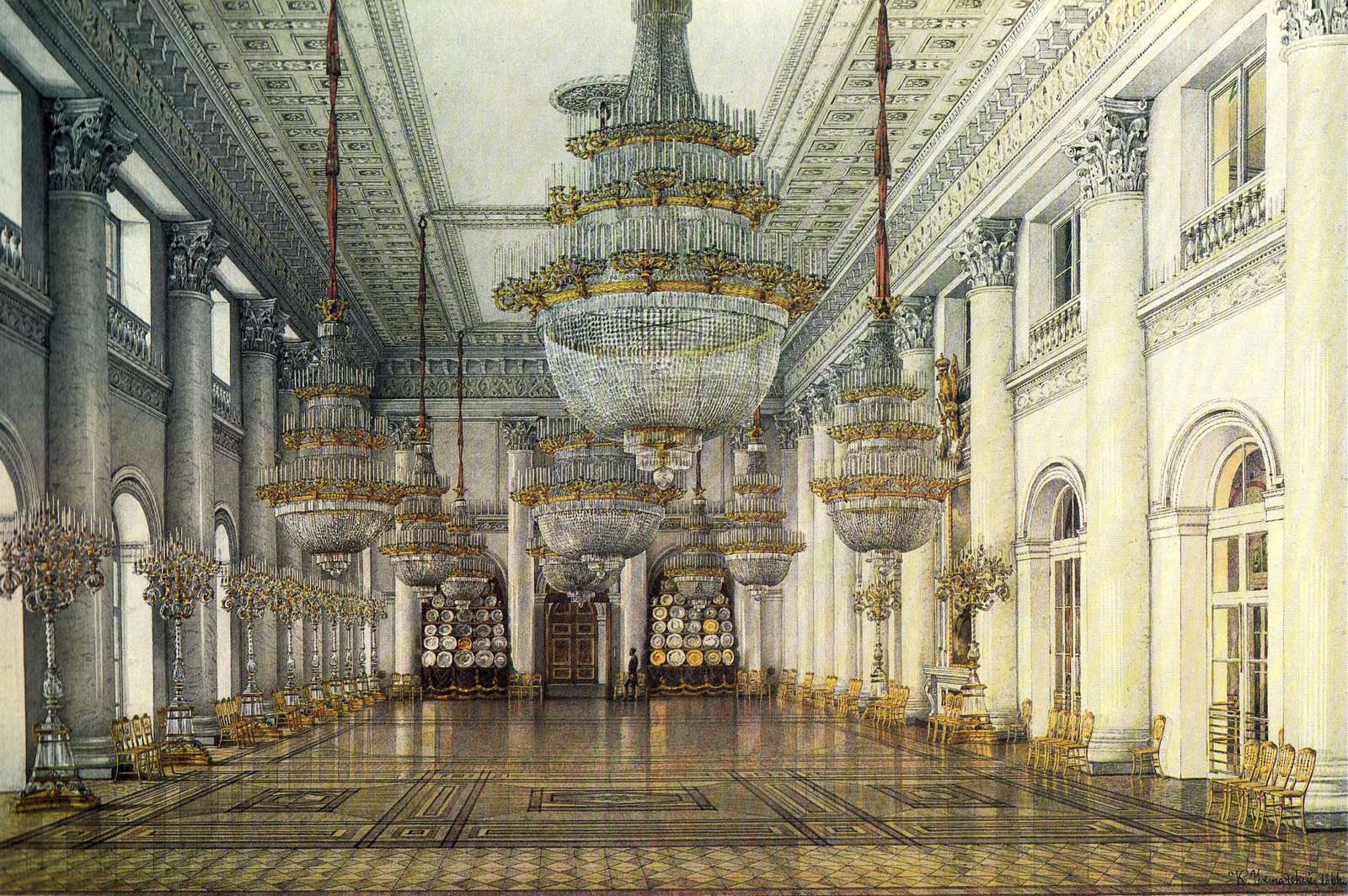 Ukhtomsky K -1866- Nicholas Hall, Winter Palace jigsaw puzzle online