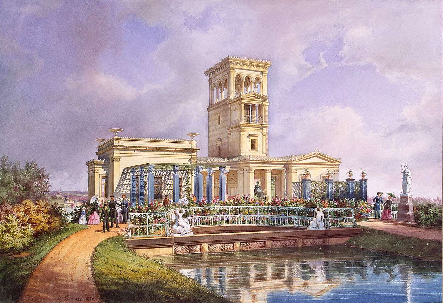 Premazzi L -1850- Rose Pavilion, close-up jigsaw puzzle online