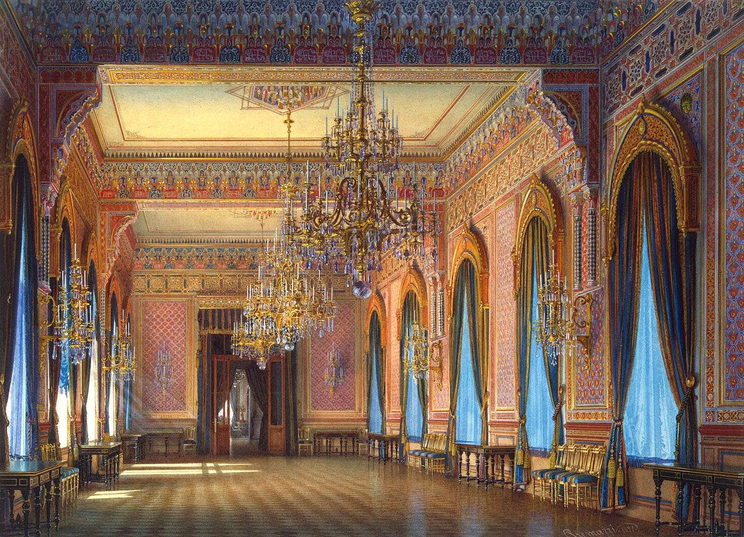 Premazzi L -1871- Dining room, Stieglitzhaus jigsaw puzzle online